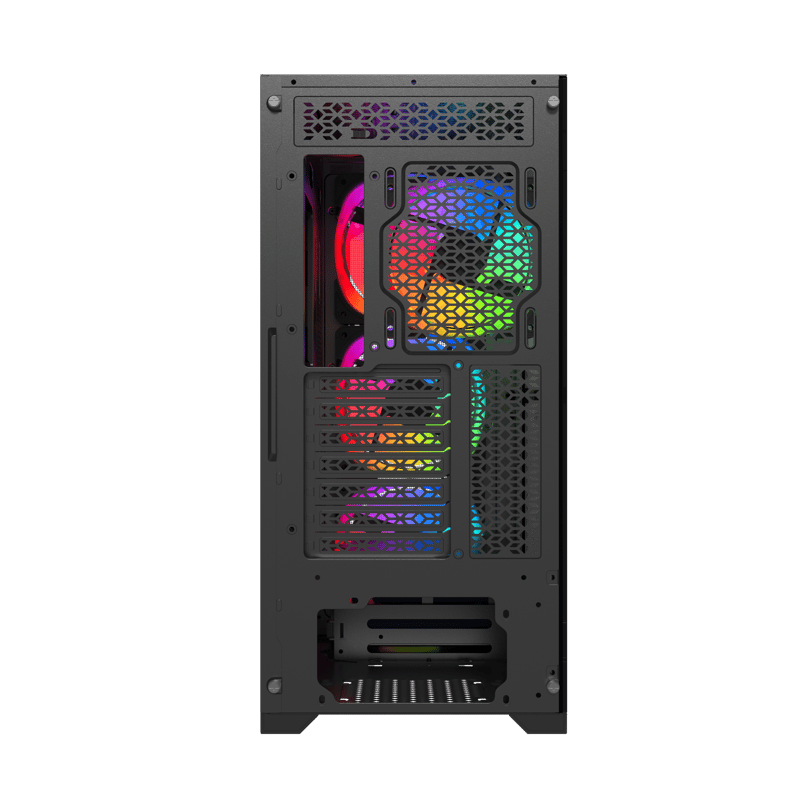 Raptor Falcon Strike Mid-Tower ATX Case Black Tempered Glass - 10