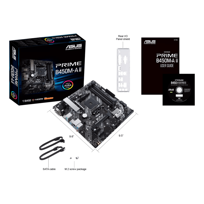 لوحة أم ASUS Prime B450 Micro-ATX AM4 DDR4 - 3