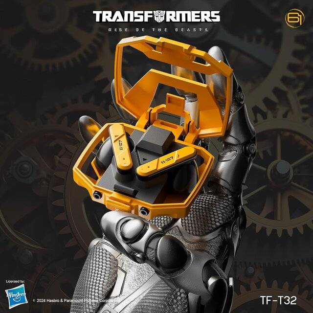 سماعات Transformers TF-T32 TWS بلوتوث لاسلكي مع ميكروفون أصفر - 2