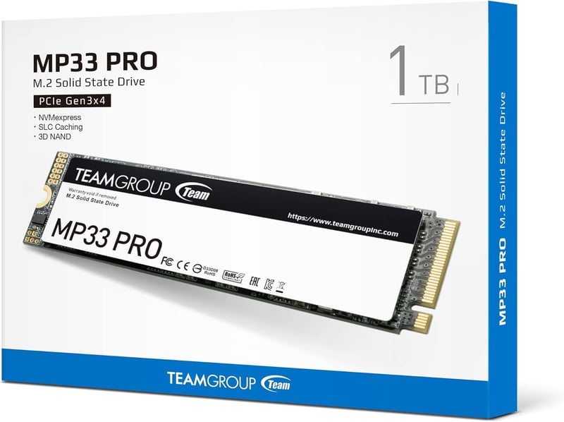 TEAMGROUP MP33 Pro 1TB NVMe M.2 PCIe 3.0 Internal SSD - 5