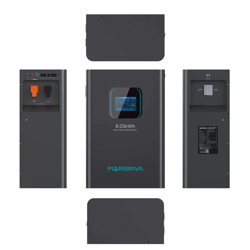 Marsriva MR-LBP24-314-WMT 8.03kWh 24V LiFePO4 Battery - 6