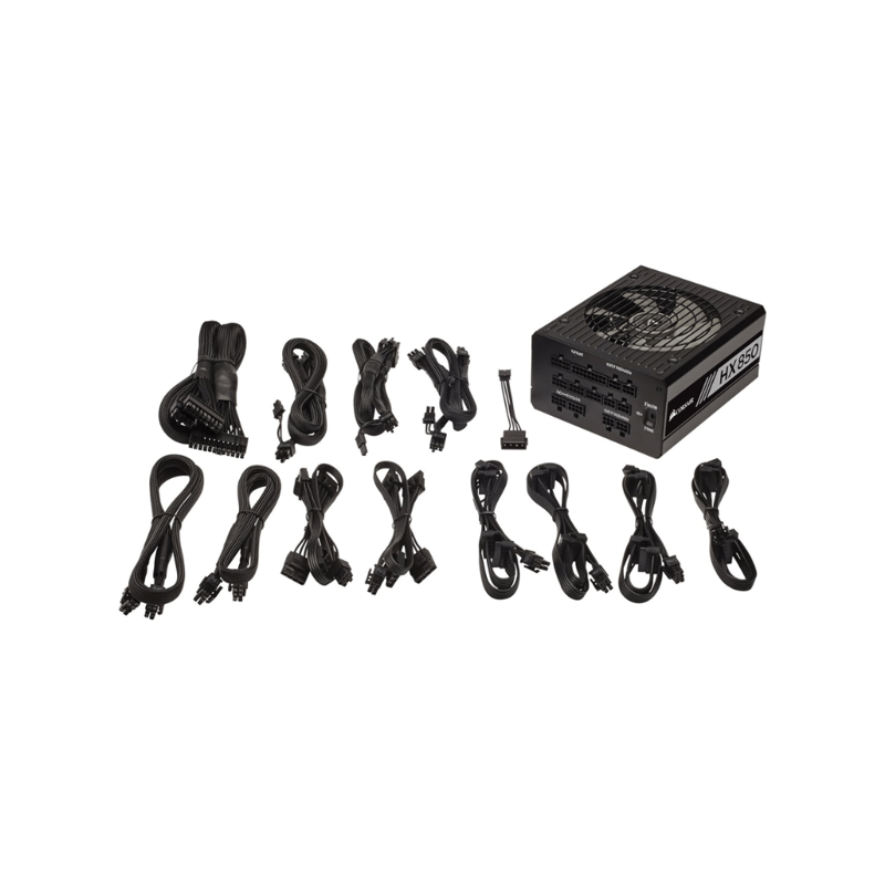 باور سبلاي Corsair HX Series 850W 80+ Platinum معياري بالكامل أسود - 5
