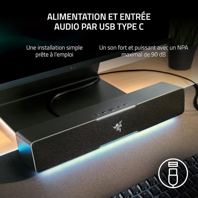 Razer Leviathan V2 X USB-C Bluetooth Gaming Soundbar - 7