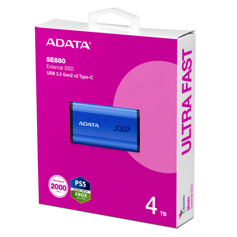 هارد خارجي ADATA SE880 4TB USB 3.2 أزرق - 16