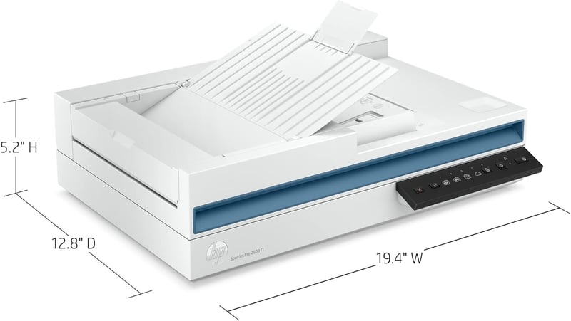 HP ScanJet Pro 2600f1 A4 Duplex Scanner 25ppm 600dpi ADF - 6