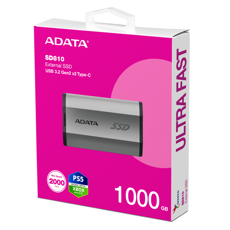 هارد خارجي ADATA SD810 1TB USB 3.2 Gen2x2 2000MB/s IP68 - 17