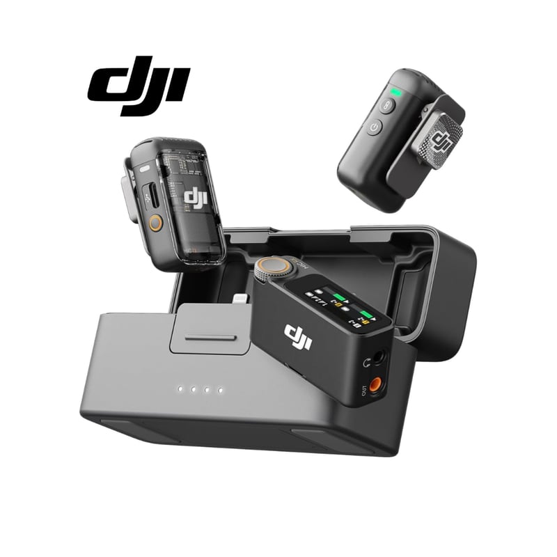 DJI Mic 2 Wireless Lavalier Microphone 2 TX 1 RX Charging Case - 3