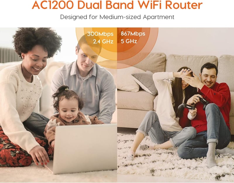 Tenda AC5 V3.0 AC1200 Dual-Band WiFi 5 Router - 6