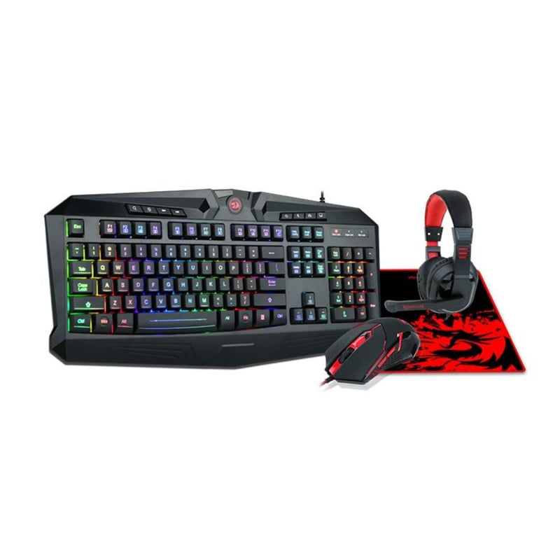 كيبورد Redragon S101-4 كامل الحجم ميمبرين سلكي RGB أسود + ماوس - 3
