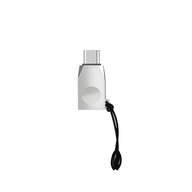 محول Hoco UA9 Type-C إلى USB-A فضي - 2