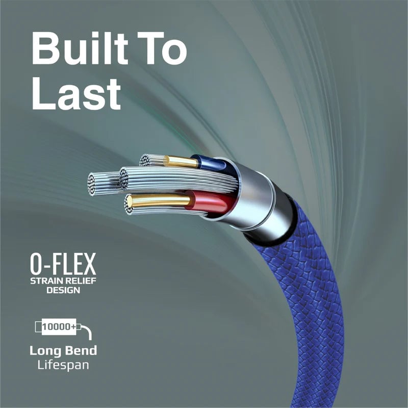 كيبل Promate USB A إلى USB C 1 Meter أبيض - 11