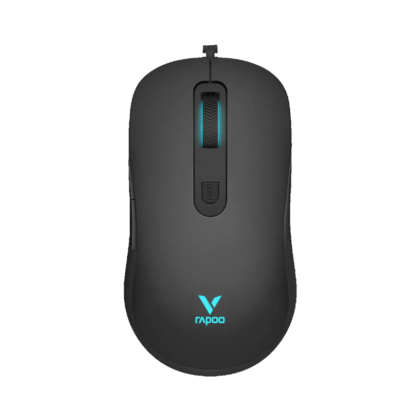 Rapoo V125S 4-in-1 Gaming Combo Wired RGB Mouse Headset Keyboard & Pad - 4