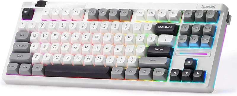 Redragon K729 PRO 80% TKL Mechanical Keyboard, Gasket, RGB, Dual-Mode - 1
