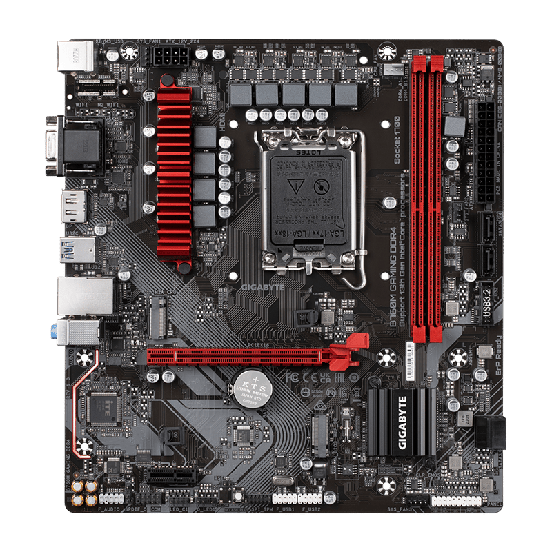 مذربورد جيجابايت B760M GAMING DDR4 لمعالجات LGA 1700 مقاس Micro-ATX مع شبكة 2.5GbE - 6