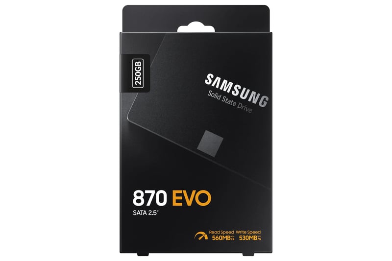 هارد داخلي سامسونج 870 EVO بسعة 250 جيجابايت SATA III مقاس 2.5 بوصة - 1