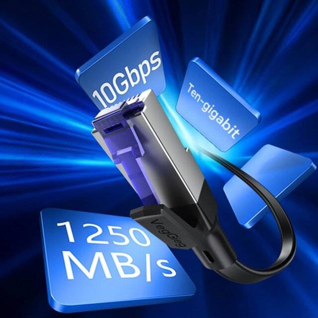 كيبل VegGieg V-E722 RJ45 إلى RJ45 CAT7 STP 2m - 2