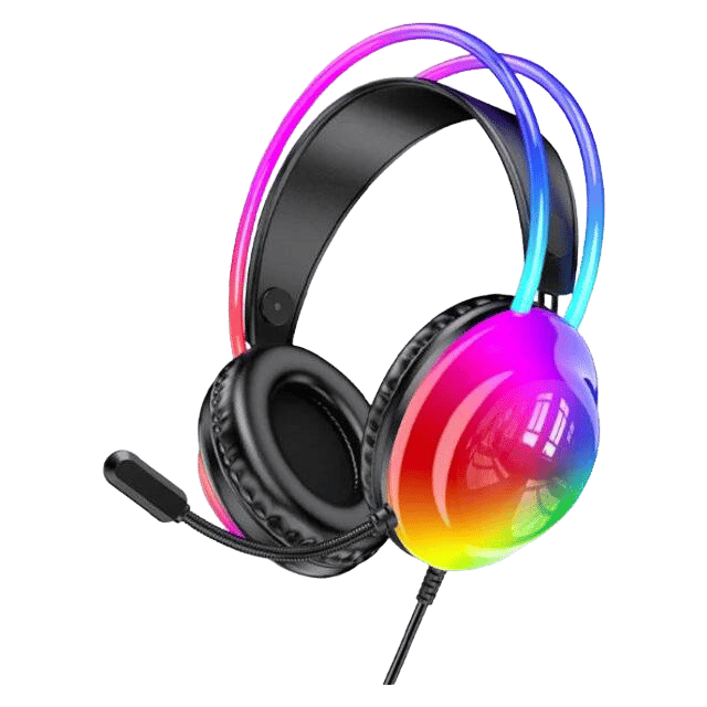 Jedel GH-579 Wired RGB Gaming Headset with Rotating Microphone - 3