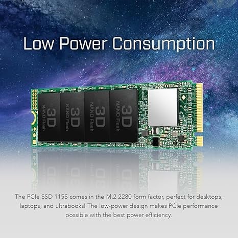 SSD Transcend MTE115 1TB NVMe M.2 2280 PCIe Gen3x4 - 8