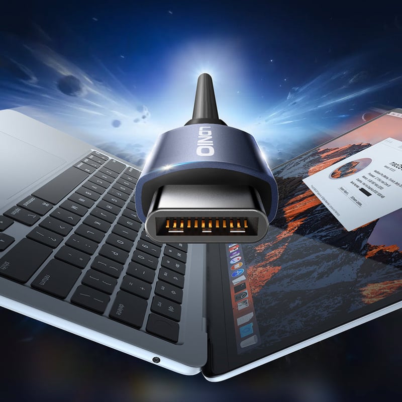 محول USB LDNIO DS-124C USB-C 3.0 مع USB-A و RJ45 Ethernet - 4