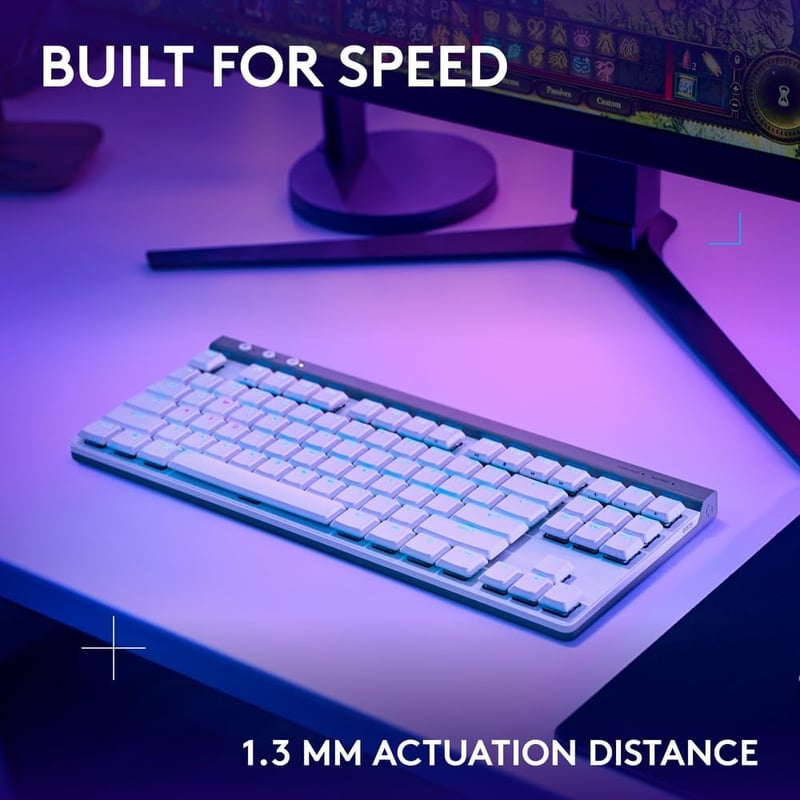 كيبورد Logitech G G515 TKL ميكانيكي لاسلكي RGB أسود - 16