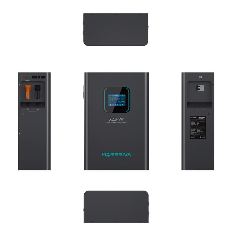 Marsriva Smart LiFePO4 Battery MR-LFP24-200-WMD 5.22kWh 25.6V - 6