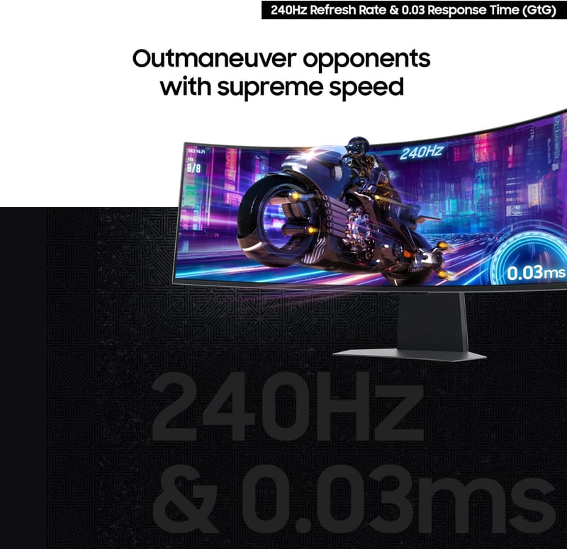 Samsung Odyssey OLED G9 49" DQHD 240Hz QD-OLED Curved Gaming Monitor - 10