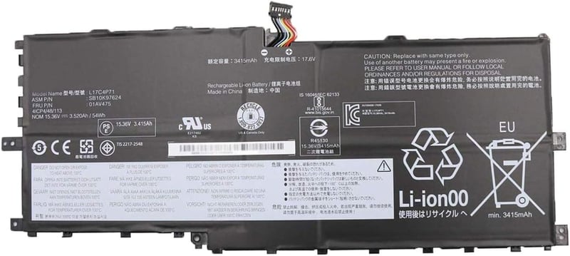 Zoom Replacement Battery for Lenovo ThinkPad X1 Yoga 3rd Gen - 7