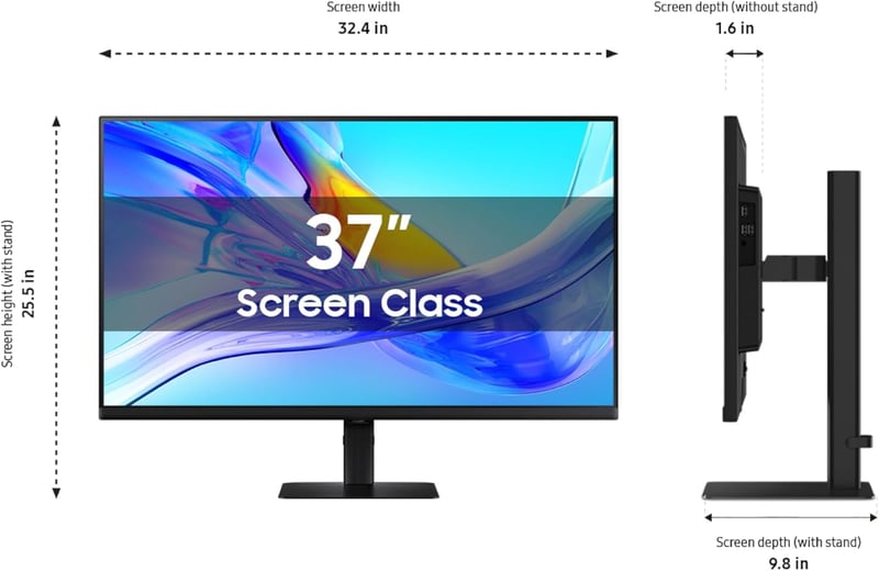 Samsung ViewFinity S8 S80UD 37" 4K 60Hz VA Monitor - 4