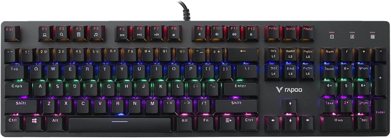 كيبورد Rapoo V500SE ميكانيكي سلكي للألعاب RGB - 10