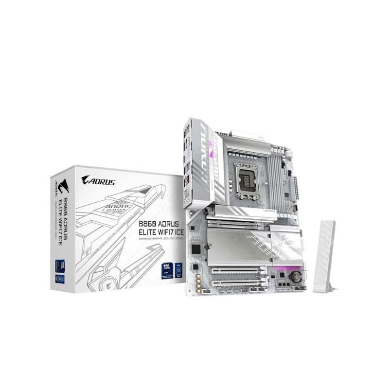 Gigabyte Aorus B860 Elite Ice DDR5 LGA1851 ATX Motherboard - 1