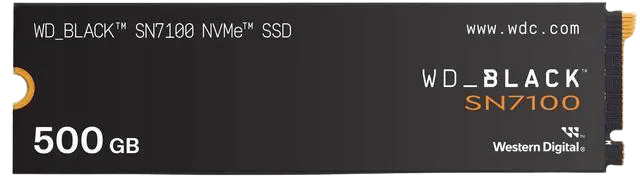 Western Digital WD_BLACK SN7100 500GB NVMe M.2 PCIe 4.0 SSD - 6