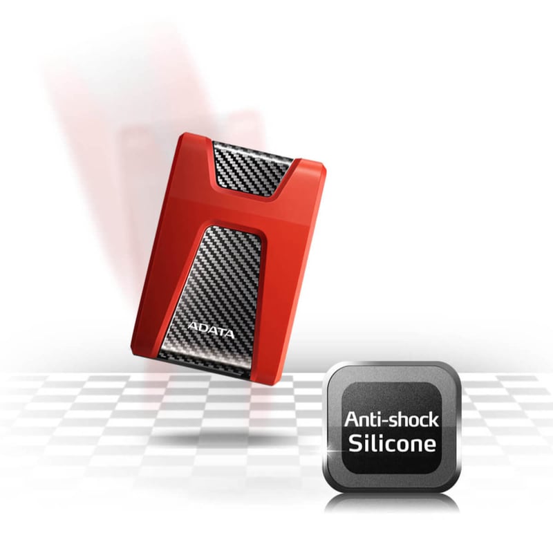 ADATA HD650 1TB USB 3.2 External HDD Red - 6