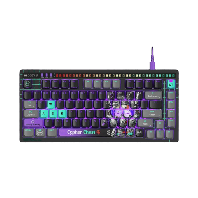 Bloody AT75 Alpha Cypher Ghost Optical Switch Wired Gaming Keyboard 75% - 4