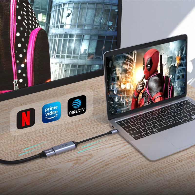 محول UNITEK V1416B USB-C إلى HDMI 2.1 15cm - 10