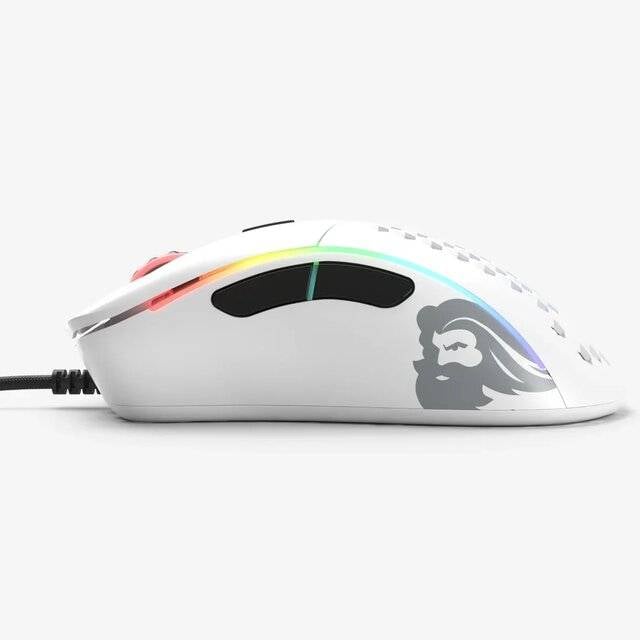 ماوس Glorious Model D 12000 DPI سلكي RGB أبيض - 4