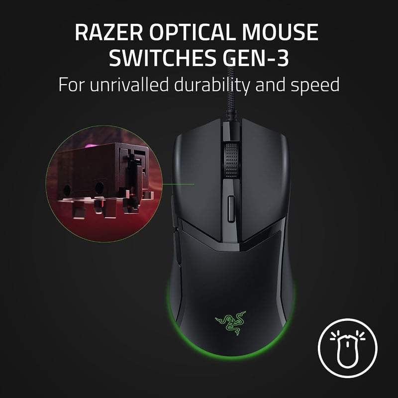 Razer Cobra Gaming Mouse Wired 8500 DPI Chroma RGB Black - 3