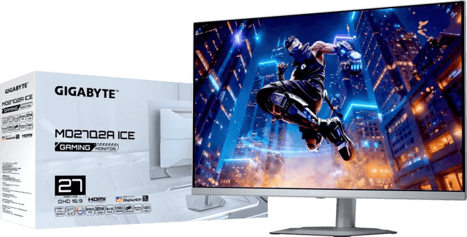 Gigabyte MO27Q2A-ICE 27" 2K 280Hz QD-OLED Gaming Monitor - 1