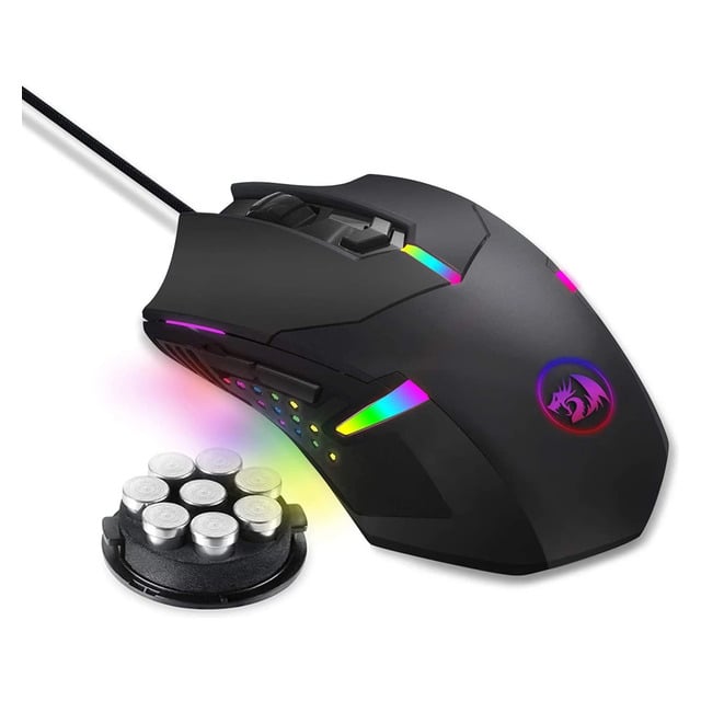 ماوس Redragon M601 Centrophorus 7200 DPI سلكي RGB أسود - 3