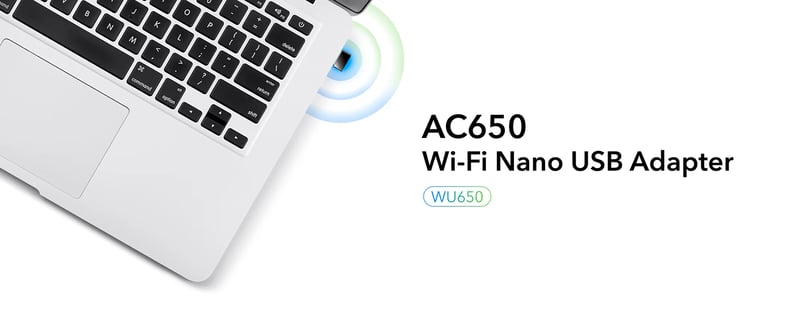 محول USB Cudy WU650 Mini Dual-Band 5GHz 433Mbps + 2.4GHz 200Mbps - 7