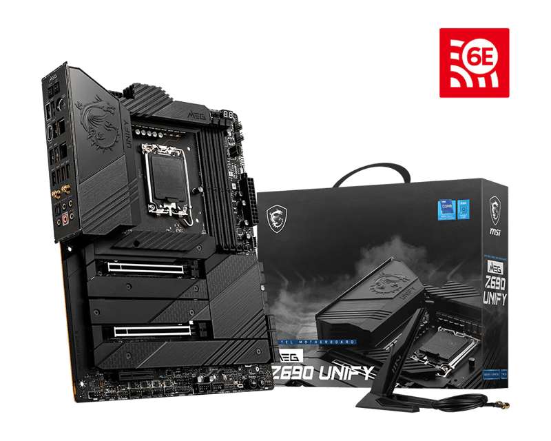 مذربورد إم إس آي MEG Z690 UNIFY لمعالجات LGA 1700 مقاس ATX مع DDR5 و PCIe 5.0 وشبكة 2.5G مزدوجة - 1