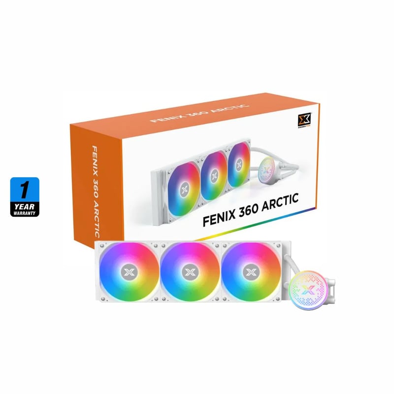 Xigmatek Fenix 360 Arctic AIO Liquid Cooler 360mm White - 6
