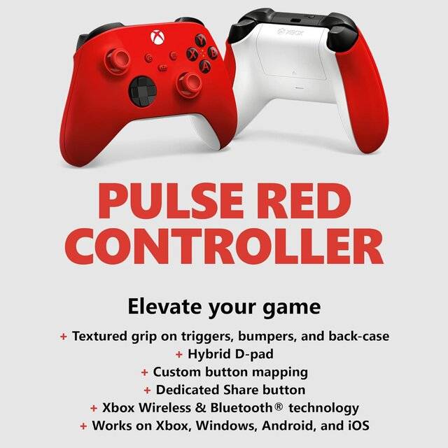 Microsoft Xbox Wireless Controller Bluetooth Red - 3