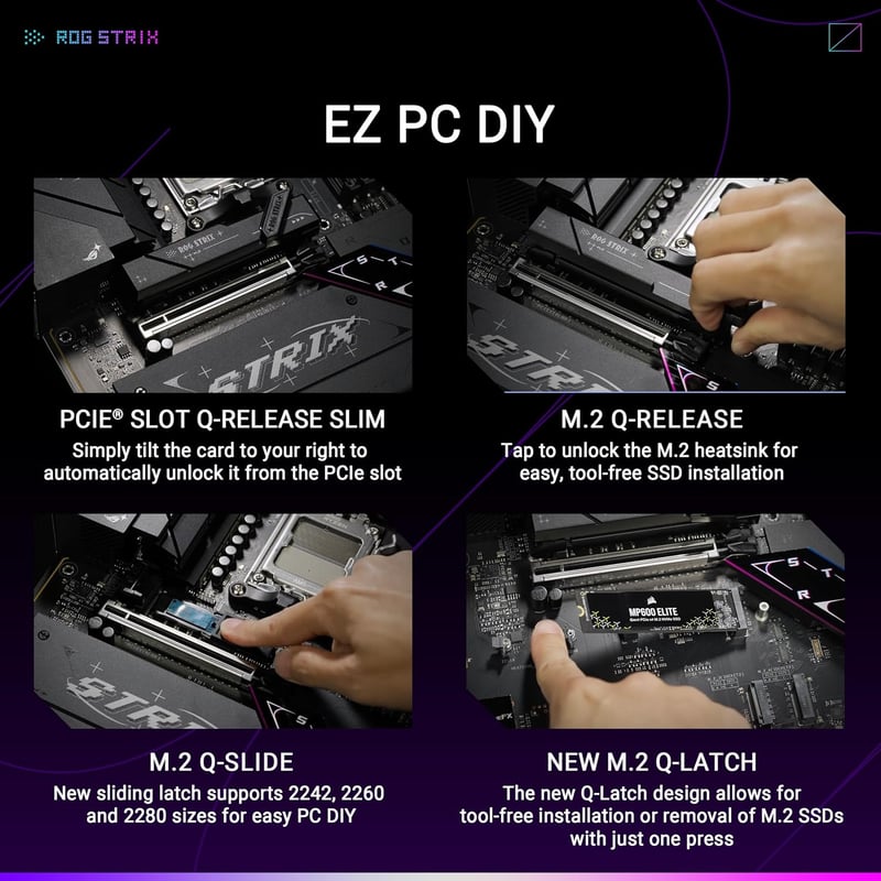 ASUS ROG Strix B860-A Gaming WiFi LGA1851 ATX Motherboard - 8