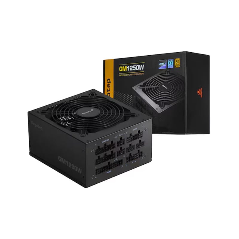 Segotep GM1250W 1250W 80+ Gold Full Modular, PCIe 5.1 & ATX 3.1 - Black - 6