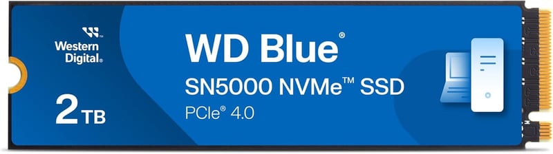 Western Digital Blue SN5000 2TB NVMe M.2 PCIe 4.0 Internal SSD - 8