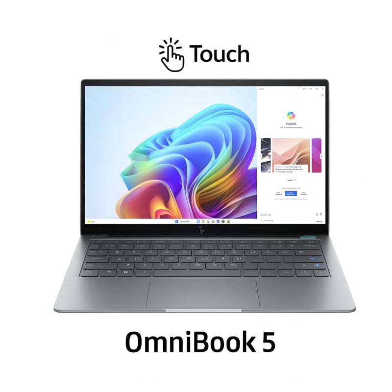 HP OmniBook 5 Flip 14-FP0023DX, Intel Core 7-150U, 16GB RAM, 512GB SSD, 14" WUXGA Touch, Glacier Silver - 5