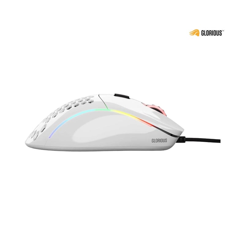 ماوس Glorious Model D 12000 DPI سلكي RGB أبيض - 8