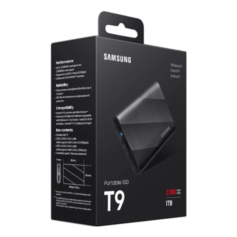 هارد خارجي Samsung T9 2TB USB 3.2 2000MB/s - 11
