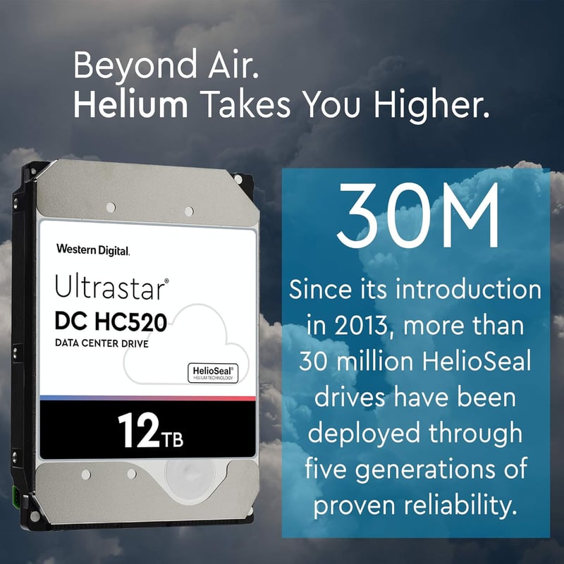 هارد WD Ultrastar DC HC520 12TB SATA 3.5 انج - 2