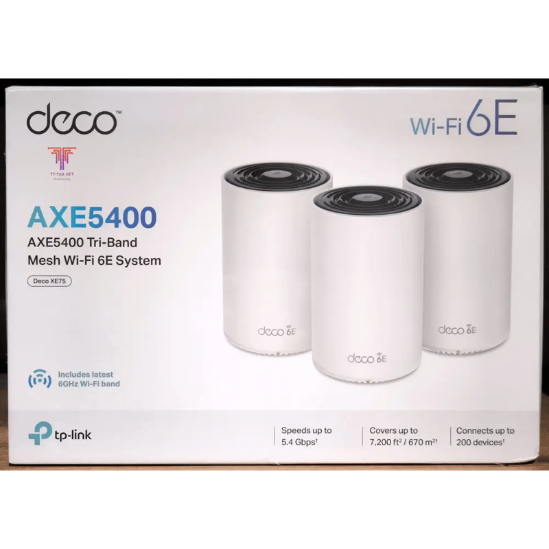 TP-Link Deco XE75 AXE5400 3-Pack Tri-Band WiFi 6E Mesh System - 2